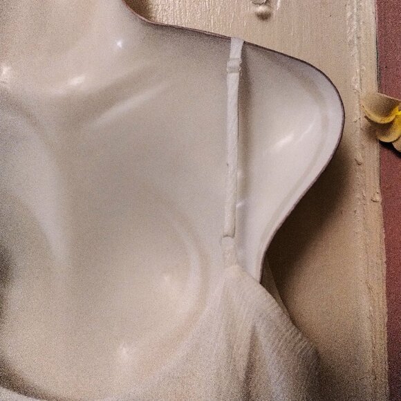 S. Deer (M) Ribbed Iridescent Ruffle Camisole Tank - Picture 4 of 8